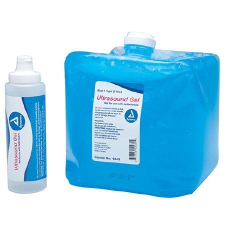 Gel Ultrasound Conductive Gel 5 Liter Jar Blue (1/EA 4/CS) by Dynarex Corporation  ID 1243